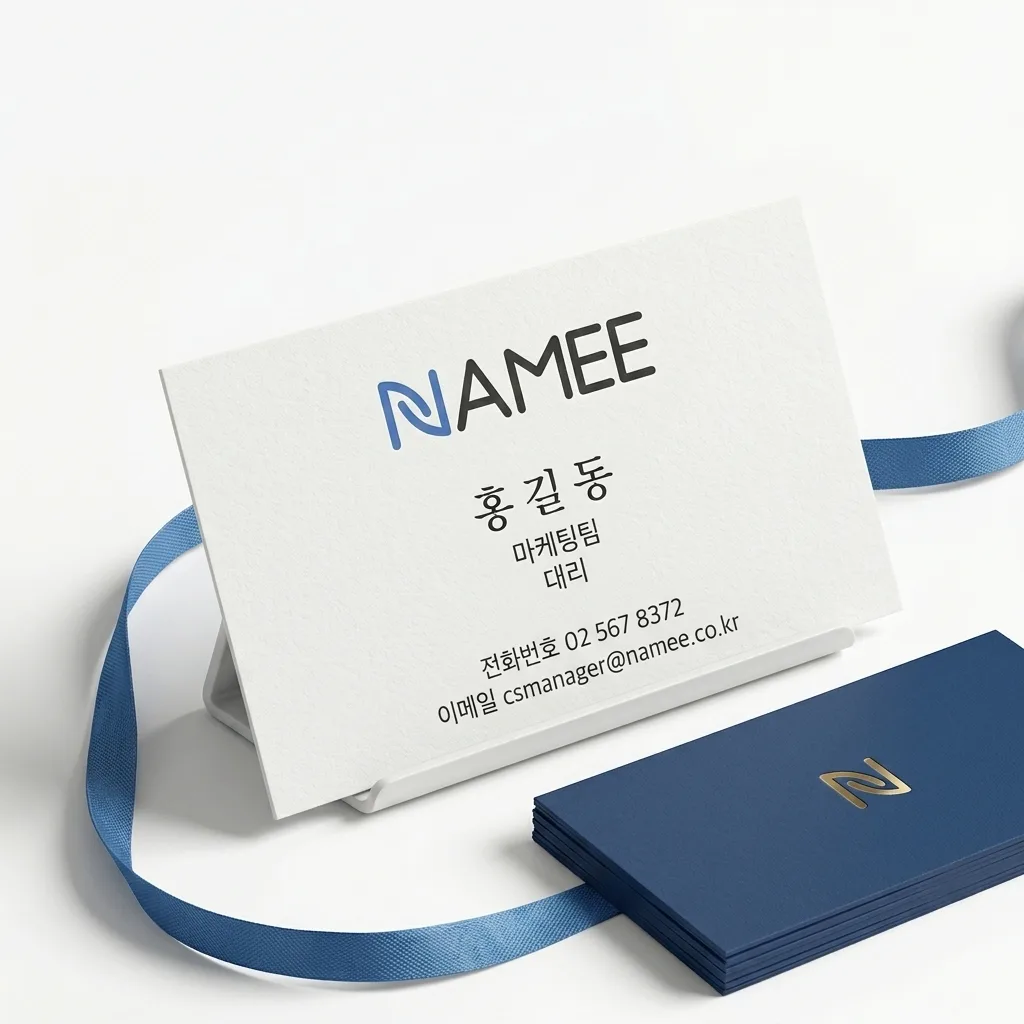 네이미 명함 제작 예시